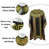 CapeshionPro Barber Capes Hair Cutting Capes Salon Stylist Capes with Snaps Waterproof Professional Large Barber Hairdresser Gown Cape- 63 56(ABSTRACT) view 3