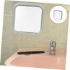 SKISUNO Suction Cup Makeup Mirror with Hook Fogless Bathroom Shower Mirror Wall-Mounted Design for Easy Use for Makeup and Shaving Wet Environments view 3
