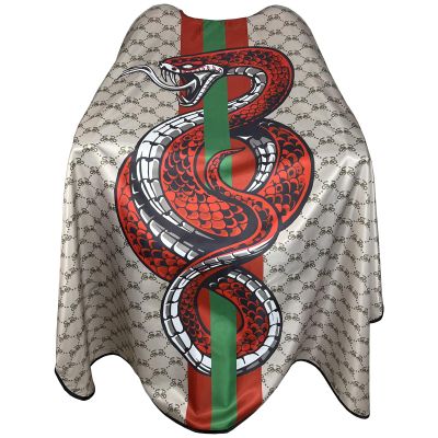 CapeshionPro Barber Capes Hair Cutting Capes Salon Stylist Capes with Snaps Waterproof Professional Large Barber Hairdresser Gown Cape- 63 56(SNAKE)