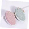 WOONEKY Oval Pumice Stone for Foot Care Dead Skin Remover Foot Grinding Tool Lightweight and Portable for Smooth Skin for Pedicure and Callus Removal Nordic Green view 2