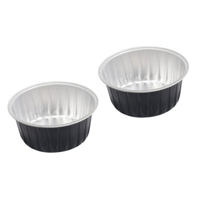 Beatifufu 12pcs Aluminum Foil Wax Melting Bowls Round Hair Removal Containers for Wax Beans Lightweight Women Waxing Supplies