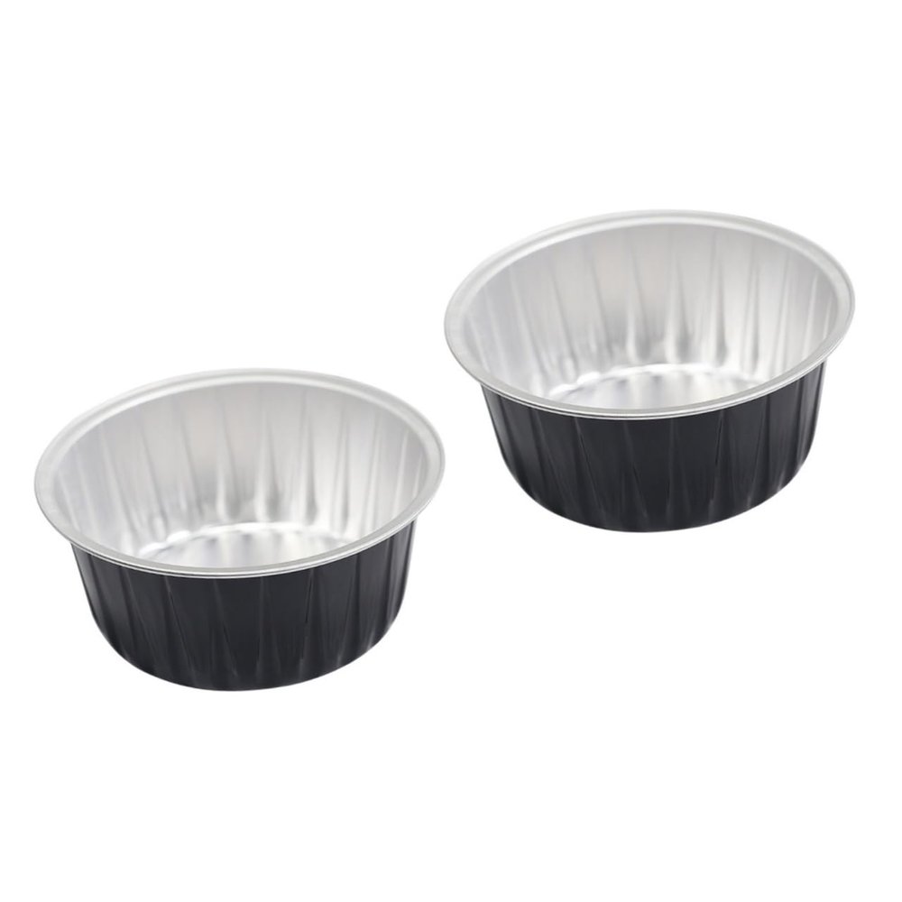 Beatifufu 12pcs Aluminum Foil Wax Melting Bowls Round Hair Removal Containers for Wax Beans Lightweight Women Waxing Supplies