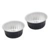 Beatifufu 12pcs Aluminum Foil Wax Melting Bowls Round Hair Removal Containers for Wax Beans Lightweight Women Waxing Supplies view 1