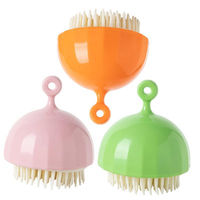 ORFOFE 3pcs Ergonomic Scrubbers Gentle Bathing Brush for Compact and Portable Material Comfortable Massage Toast Cherry Blossom