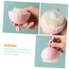 ORFOFE 3pcs Ergonomic Scrubbers Gentle Bathing Brush for Compact and Portable Material Comfortable Massage Toast Cherry Blossom view 4