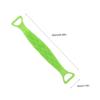 FRCOLOR 2pcs Silicone Rubbing Towel Long Exfoliating Bath Towel for Deep Cleaning Back Neck Shoulders Portable and Durable Shower Tool for Daily Use Green Large view 2