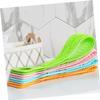 FRCOLOR 2pcs Silicone Rubbing Towel Long Exfoliating Bath Towel for Deep Cleaning Back Neck Shoulders Portable and Durable Shower Tool for Daily Use Green Large view 4