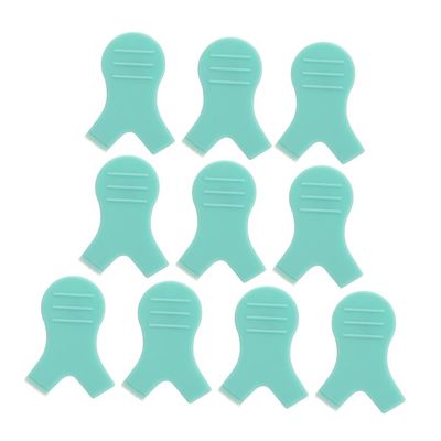 HAPINARY 10pcs Y-Shaped Eyelash Brush for Lash Perm and Lift Eyelash Perming Curler with Soft Bristles for All Eye Shapes Green Color Easy to Carry and Use