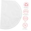 OHPHCALL 1bag Pure Cotton Face Pads Reusable Makeup Rounds Soft Washcloths for Face Exfoliating Cleansing Makeup Removal Pads view 4