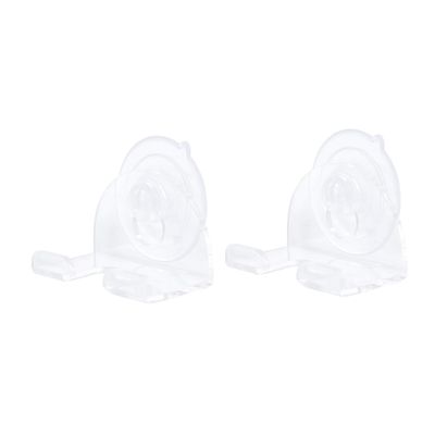 KOMBIUDA 2pcs Strong Suction Cup Razor Holder for Men Transparent Shaver Rack Easy Installation Material Keeps Razors Dry and Organized Bathroom