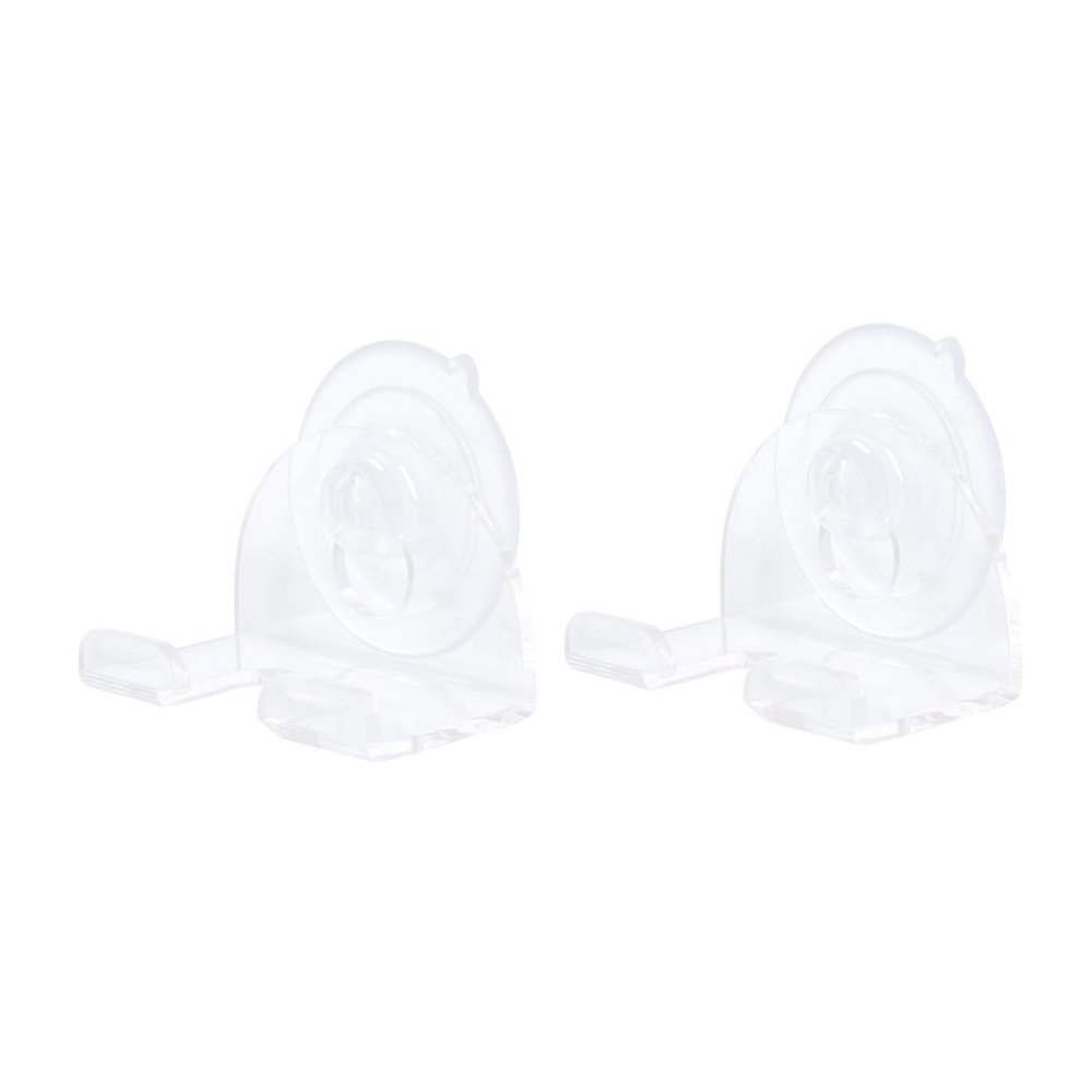 KOMBIUDA 2pcs Strong Suction Cup Razor Holder for Men Transparent Shaver Rack Easy Installation Material Keeps Razors Dry and Organized Bathroom