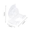 KOMBIUDA 2pcs Strong Suction Cup Razor Holder for Men Transparent Shaver Rack Easy Installation Material Keeps Razors Dry and Organized Bathroom view 3