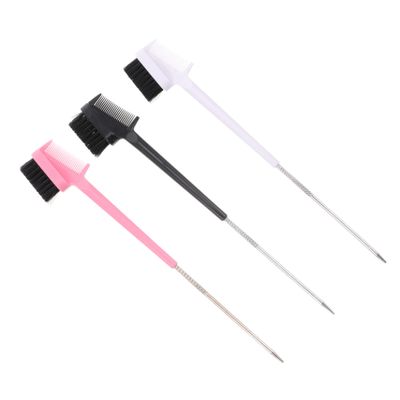 Didiseaon 3pcs Dual-head Eyebrow and Eyelash Grooming Brush Portable Makeup Tool for Eyebrow Shaping and Lash Separation Lightweight and Convenient for Travel and Daily Use Mixed Colors