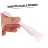 Gogogmee 3pcs Sturdy Silicone Spatula Icing Spatula Palette Knife Wax Scraper Reusable Cleaning Tools view 4