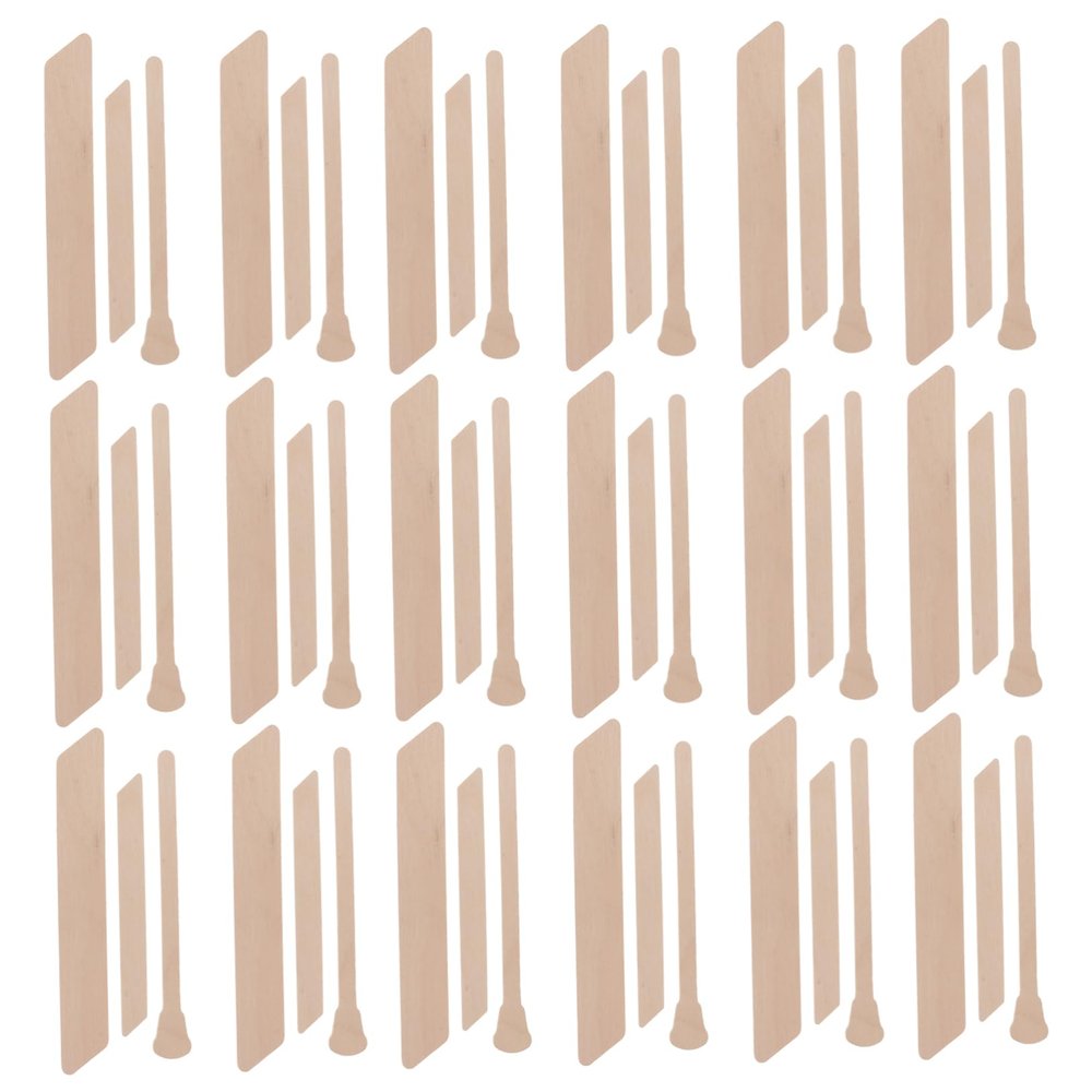 TOVINANNA 150pcs Wooden Wax Applicators for Hair Removal Spatulas for Body and Face for Soft and Hard Wax Applications Versatile