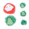 Baluue 2pcs Cartoon Bath Exfoliating Comfortable Skin Scrubber for Boys and Girls Christmas Bath Flowers for Family Use Santa Christmas Tree view 3