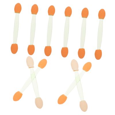 Baluue 100pcs Double-ended Eyeshadow Applicators Tipped Makeup Tool Latex Sponge Brush for Professional Makeup Artists Suitable for Festivals Weddings Parties and Daily Use