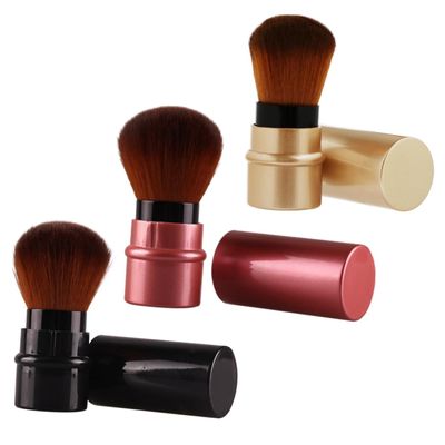minkissy 3pcs Portable Retractable Foundation Brush for Makeup Application for Achieving Base Travel-friendly Cosmetic Tools and Sweet Vinegar