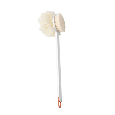 NOLITOY Handle Bath Scrubber Soft Bristles Dual-Sided Body Cleaning Brush for Exfoliation and Lymphatic Bathing Accessory for Deep Cleansing and Relaxation