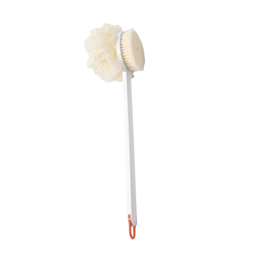 NOLITOY Handle Bath Scrubber Soft Bristles Dual-Sided Body Cleaning Brush for Exfoliation and Lymphatic Bathing Accessory for Deep Cleansing and Relaxation