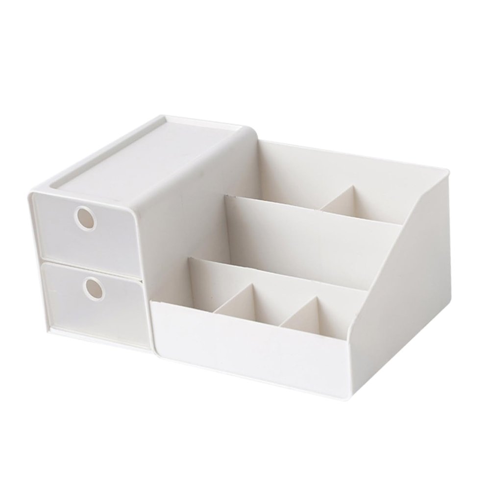 TOGEVAL Makeup Box Storage Lipstick Organizer Finishing Dresser Simple Practical Dressing Case for Home Dorm
