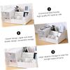 TOGEVAL Makeup Box Storage Lipstick Organizer Finishing Dresser Simple Practical Dressing Case for Home Dorm view 2