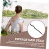 SOESFOUFU 1pc Ebony Hairpin Vintage Hanfu Pins Headdress Classical Hair Chopstick view 3
