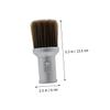 BIUDECO Hair Salon Neck Duster Brush Durable Hair Cutting and Beard Care Cleaning Tool with Sturdy Bristles for Professional Use and Personal Grooming Silver view 2