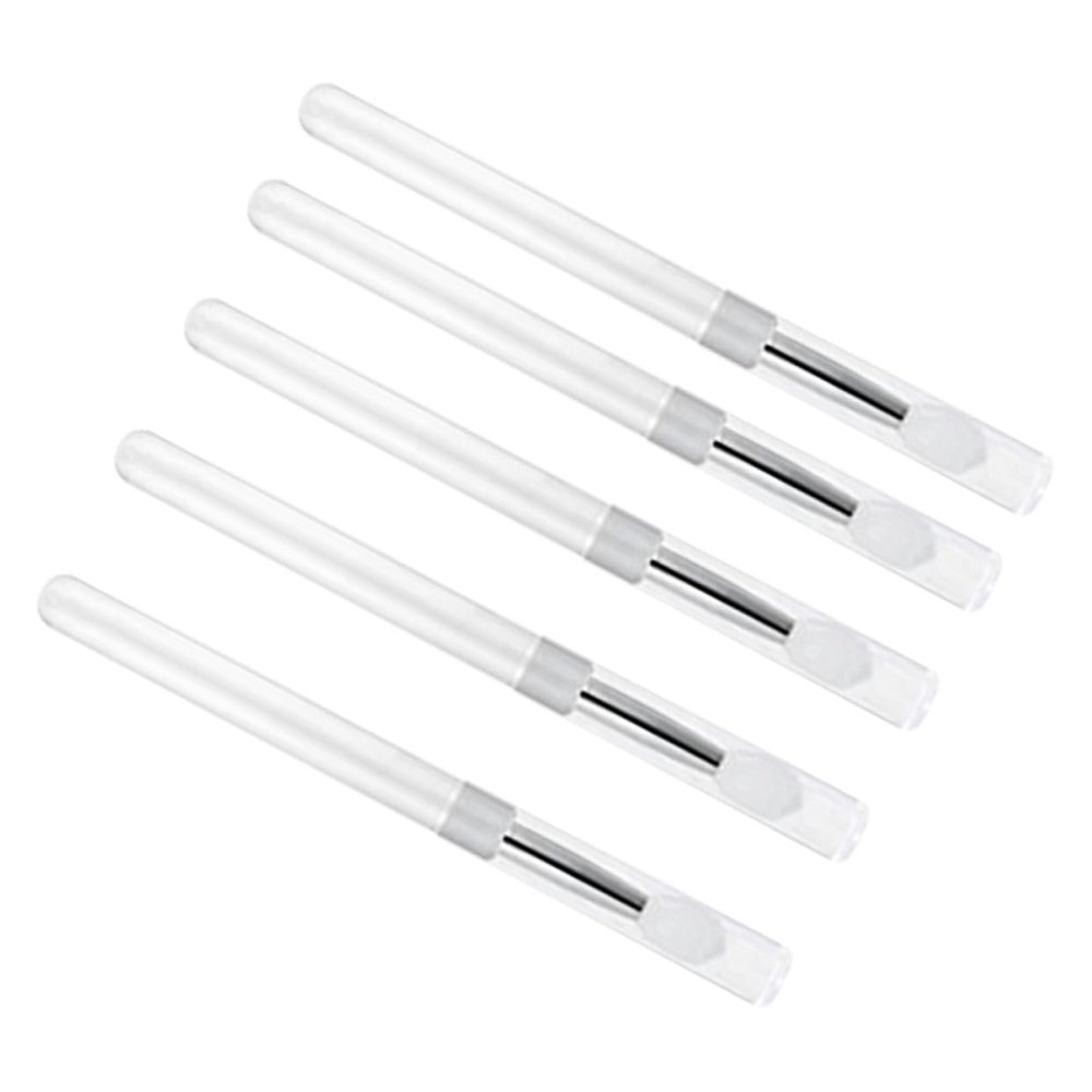 NOLITOY 5pcs Silicone Lip Brush Cover Makeup Brush for Eyeshadow and Lipstick Application Portable and Easy to Clean for Makeup Lovers and Beginners