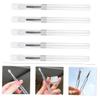 NOLITOY 5pcs Silicone Lip Brush Cover Makeup Brush for Eyeshadow and Lipstick Application Portable and Easy to Clean for Makeup Lovers and Beginners view 4
