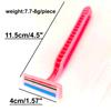 Body Hair Removal Tool for Leg arm Underarm Hotel Beauty Pink 2 Layer Stainless Steel Blad Shaver with Soap Bar Pack of 10 view 4