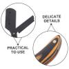NOLITOY Manual Shaver for Men Stainless Steel Barber Razor Black Handle Razor Barber for Face view 3
