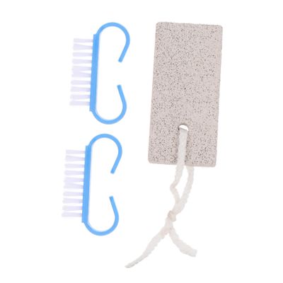 NOLITOY Foot File Kit Foot Grinder Set Heel Scraper Nail Brush Quality Plastic Design