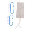 NOLITOY Foot File Kit Foot Grinder Set Heel Scraper Nail Brush Quality Plastic Design view 1