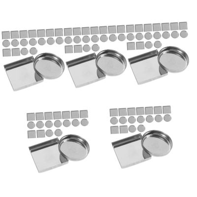 Beatifufu 150pcs Empty Metal Pan for Eyeshadow Palette Round and Square Diy Cosmetic Containers for Blush Concealer and More Lightweight Aluminum Makeup Accessories