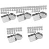 Beatifufu 150pcs Empty Metal Pan for Eyeshadow Palette Round and Square Diy Cosmetic Containers for Blush Concealer and More Lightweight Aluminum Makeup Accessories view 1