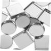 Beatifufu 150pcs Empty Metal Pan for Eyeshadow Palette Round and Square Diy Cosmetic Containers for Blush Concealer and More Lightweight Aluminum Makeup Accessories view 2