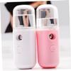 Beatifufu 2pcs USB Charging Nano Mist Facial Steamer Handheld Spray Device for Hydration Skincare Portable Non- Grip view 4