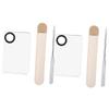 Beatifufu 2sets Stainless Steel Cosmetic Mixing Spatula Foundation and Nail Polish Mixing Tools for Even Application for Beauty Projects view 1