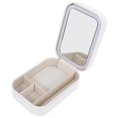FOMIYES Travel Toiletry Bag Mirror Led Makeup Case Organizer Women Cosmetic Organizer Small Makeup Boxes Travel
