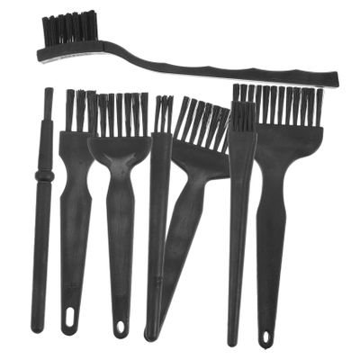 Gogogmee 8pcs Shaver Razor Cleaning Brush Facial Hair Remover Tool for Men Barber Accessories Razor Blade Scraper Electric Clippers Cleaning Brush