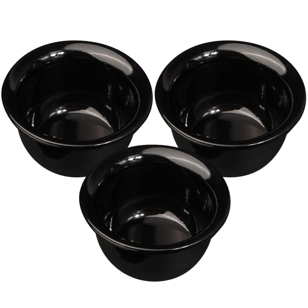Gogogmee 3pcs Shaving Supplies for Men Marble Shaving Bowls Reusable Shave Bowl
