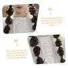 WOONEKY Braid Ponytail Extension for Women Natural Black Synthetic Hairpiece Lightweight and Easy to Use Glamorous Braided Hair Style for Quick view 3