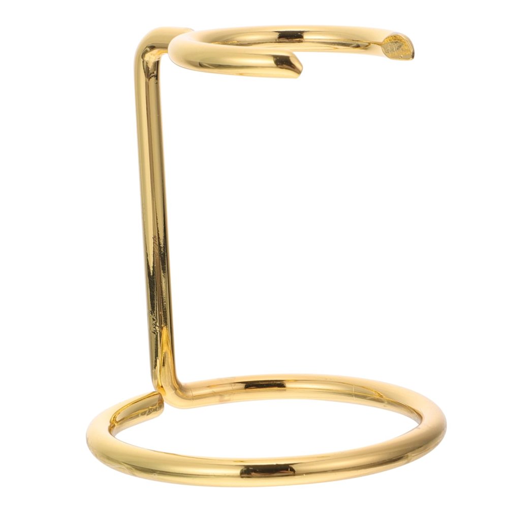 NOLITOY Shaving Brush Stand Metal Rack for Razor Holder Organizer Gold Metal Bathroom Storage for Shaving Tools Efficient Air Drying for Extended Life