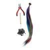 Baluue 50pcs Synthetic Hair Extensions Kit with Crochet Hook Plier Hair for Hairstyles for Adding Unique Styles and Charm view 1