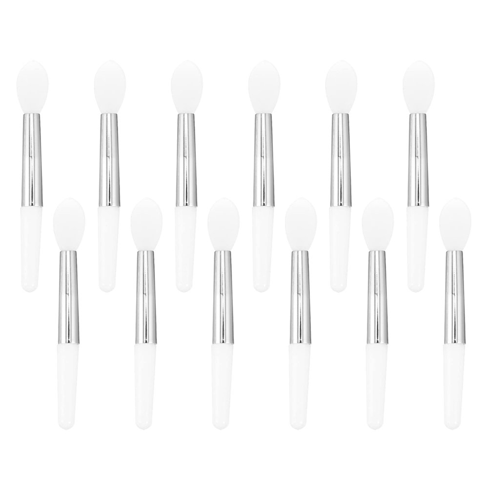 Baluue 12pcs Lip Mask Silicone Lip Brush Makeup Set for Daily Use and Replacement