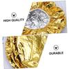 Baluue 20pcs Aluminum Foil Hair Styling Caps for Salon Home Use Elastic Shower Hoods for Hair Dyeing Heat Treatment Colors for Deep Conditioning view 2