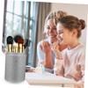 IWOWHERO Medium Pu Leather Makeup Brush Organizer Bucket Portable Cosmetic Storage for Travel Stylish and Durable Makeup Brush Case view 4