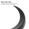 2Pcs Crescent Moon Hairpin, 3.3 Inch & 4.9 inch ABS Plastic Moon Hair Fork Stick Decorative Hair Accessories Styling Pins for Women Girls (Black) view 3
