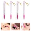 Baluue 4pcs Portable Eyelash Brush Tubes Keychain Long Eyelash Wands for Travel Makeup Artists and Daily Use view 4